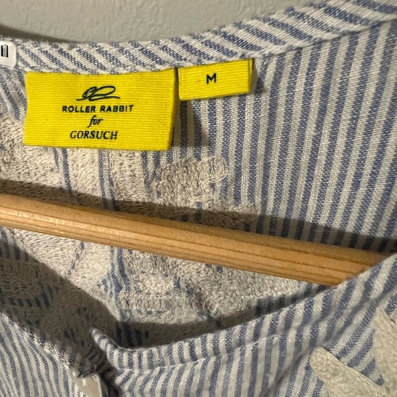 Roller Rabbit for Gorsuch Embroidered Tunic/Maxi Dress/Kurta Women’s Size Medium - Picture 4 of 10